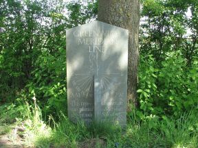 Greenwich Meridian Marker; England; Cambridgeshire; Toft